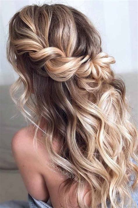 cute half up half down hairstyles for prom|More.